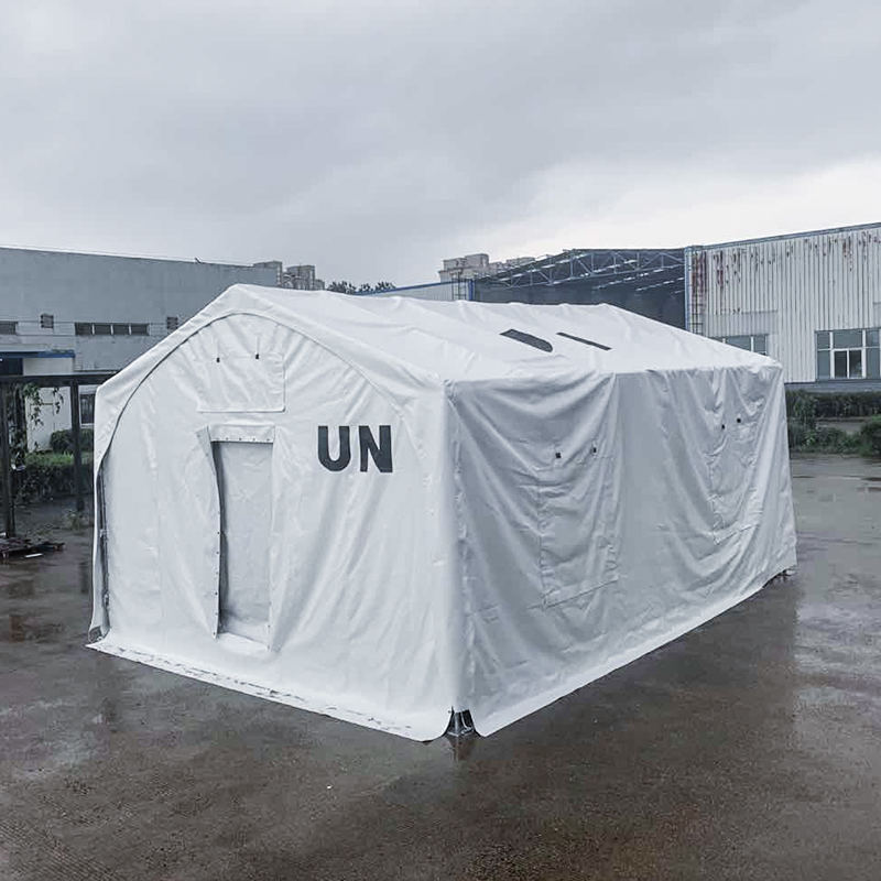 5x7 m típusú membránnal borított acélvázszerkezetű tehermentesítő sátor