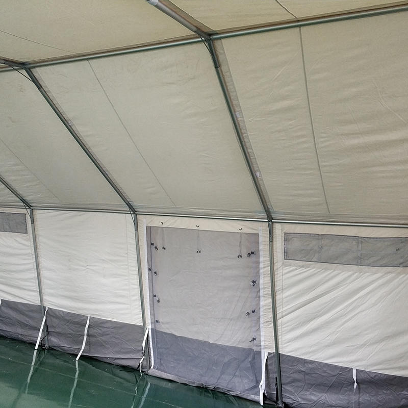MSF/ICRC/IFRC szabványos, 45 m²-es többcélú sátortalp sátor iskoláztatáshoz, irodához, klinikához