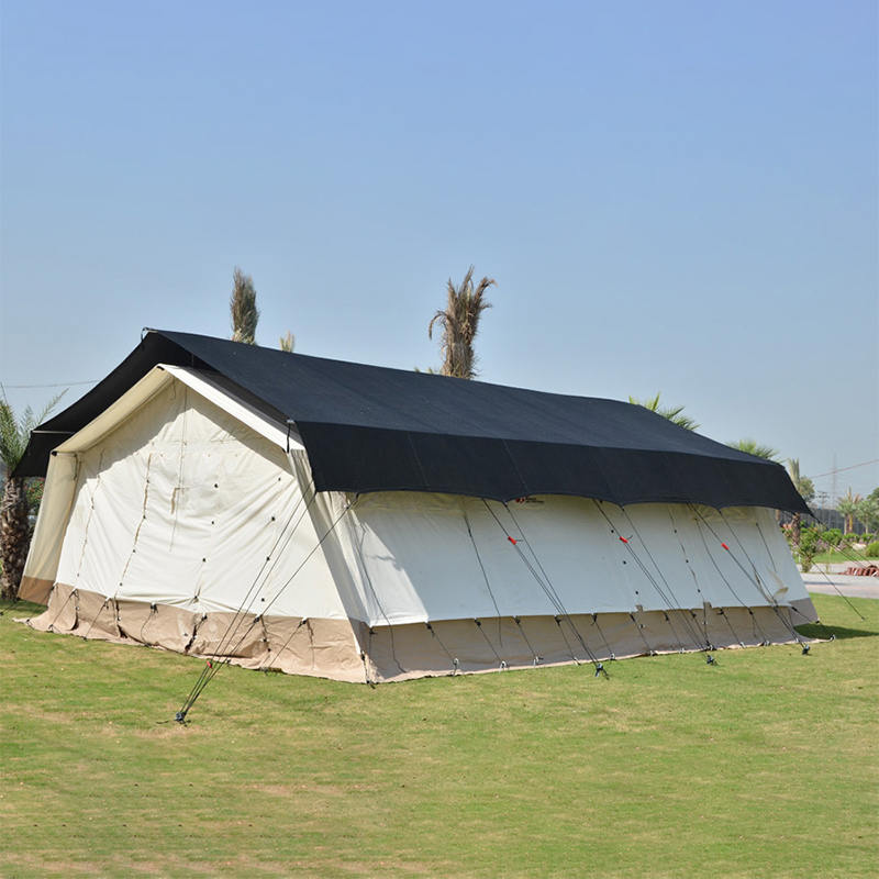 MSF/ICRC/IFRC szabványos, 45 m²-es többcélú sátortalp sátor iskoláztatáshoz, irodához, klinikához