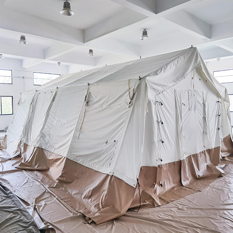 MSF/ICRC/IFRC szabványos, 45 m²-es többcélú sátortalp sátor iskoláztatáshoz, irodához, klinikához