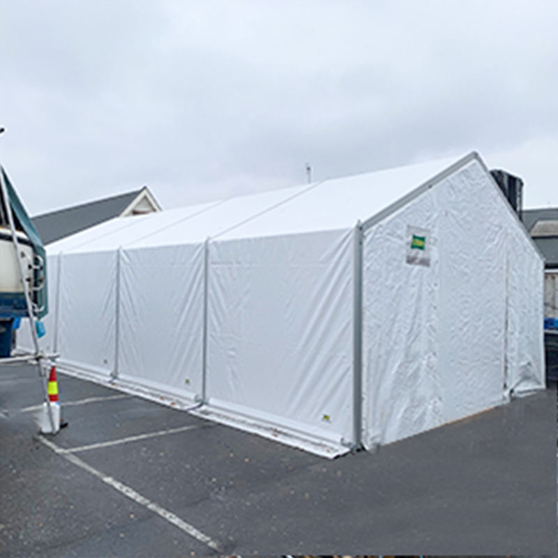 IFRC/ICRC/WFP/IOM szabványos 6,5x8 m-es hordozható sátoros mobil tárolóegységek (MSU)