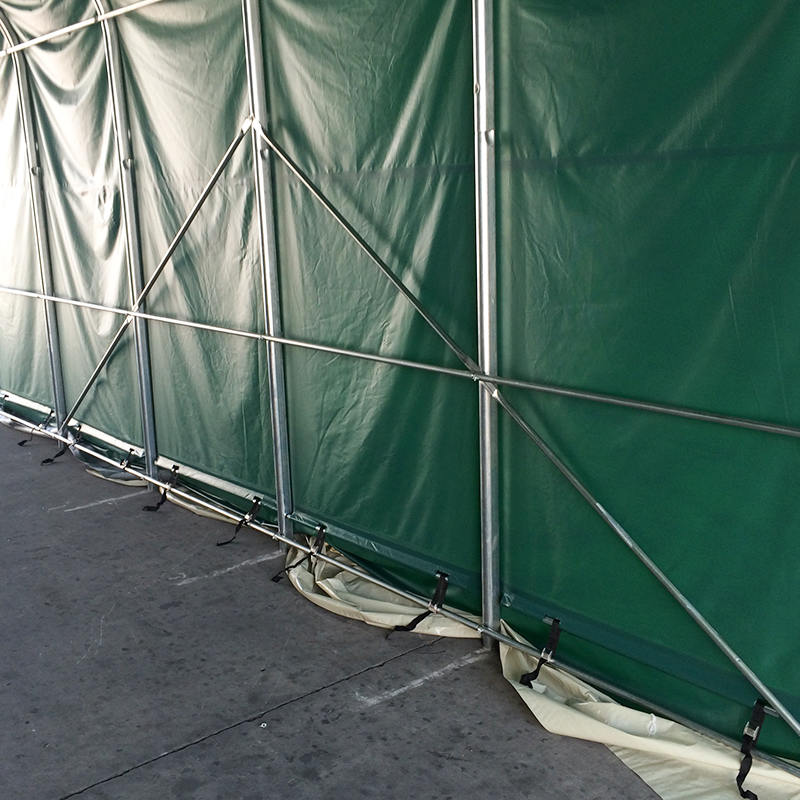 6x12 2,6 m oldalmagasságú, magas hőmérsékletnek ellenálló ipari raktári sátrak