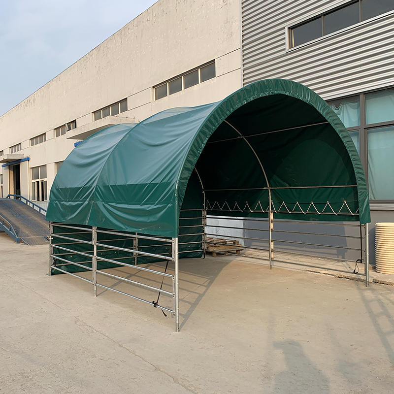 4x4mx3,15m-es hordozható állatmenedékek lovak, tehenek, juhok számára