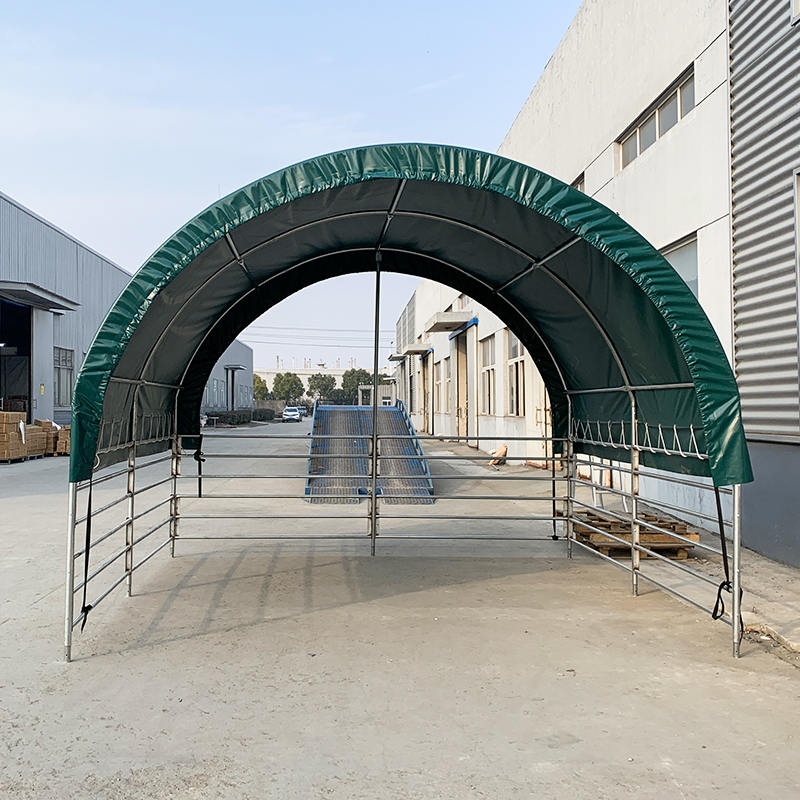 4x4mx3,15m-es hordozható állatmenedékek lovak, tehenek, juhok számára