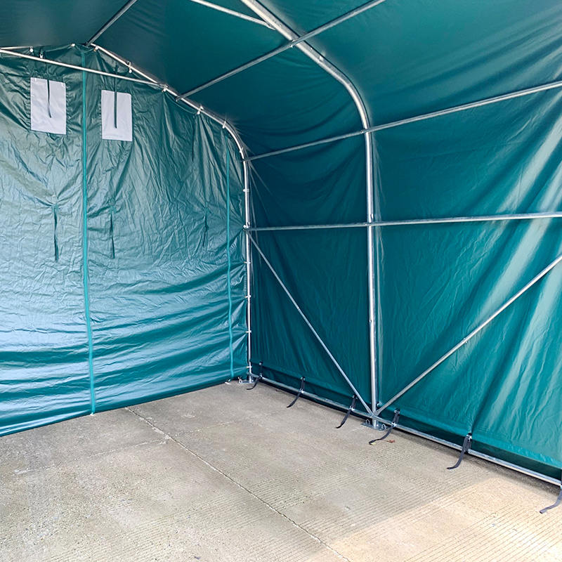 4x4m-2,6m legelő árnyékoló óvóhely Nagy teherbírású kültéri tároló fészer karám menedék