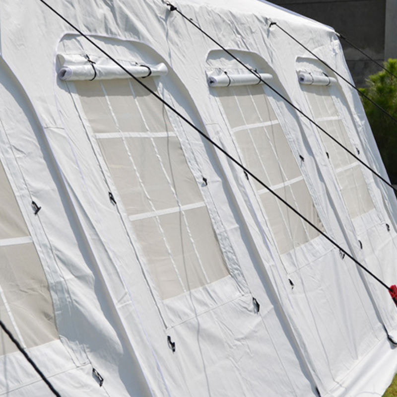 UNICEF standard 42 m²-es többcélú tűzgátló Huggy sátor