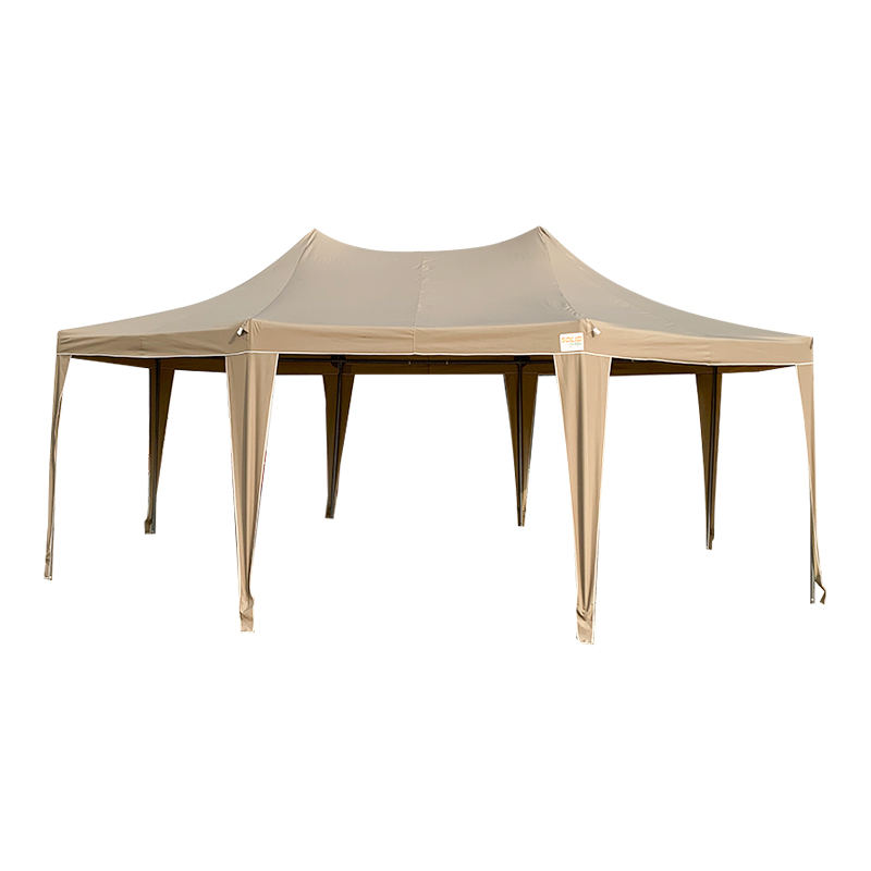 5x6,8 m hagyományos nyolcszögletű pagoda vízálló PVC party pavilon pavilon sátor