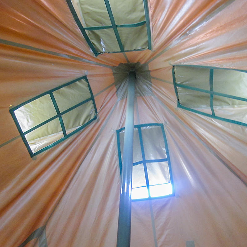 5x5m 8-12 személyes vászon hadsereg sátor katasztrófa-mentő sátor