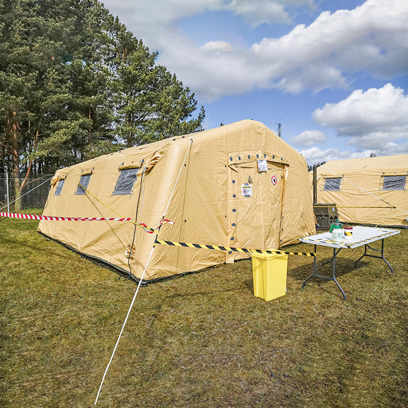 Alacsony nyomású 5,6 x 7,55 m-es többcélú, közepesen gyors felfújható sátor