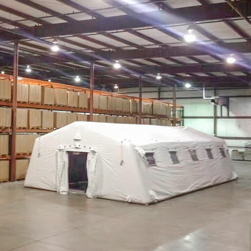 Alacsony nyomású, 5,6 x 12,35 m-es többcélú, nagy, felfújható, gyorsan nyitható légmentes sátor