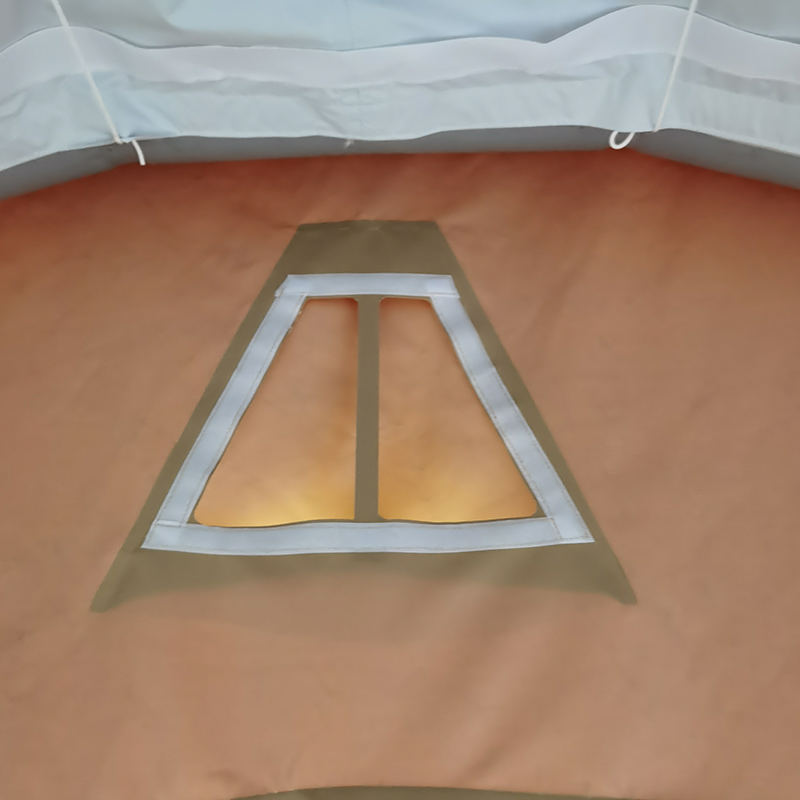 42 m²-es, gyors telepítésű, többcélú felfújható sátor