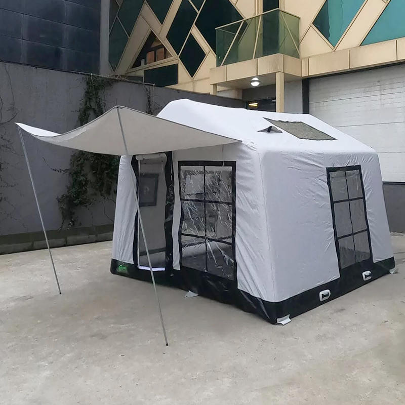 8-10 személyes, négy évszakos Glamour tűzálló és antibakteriális felfújható kempingsátor