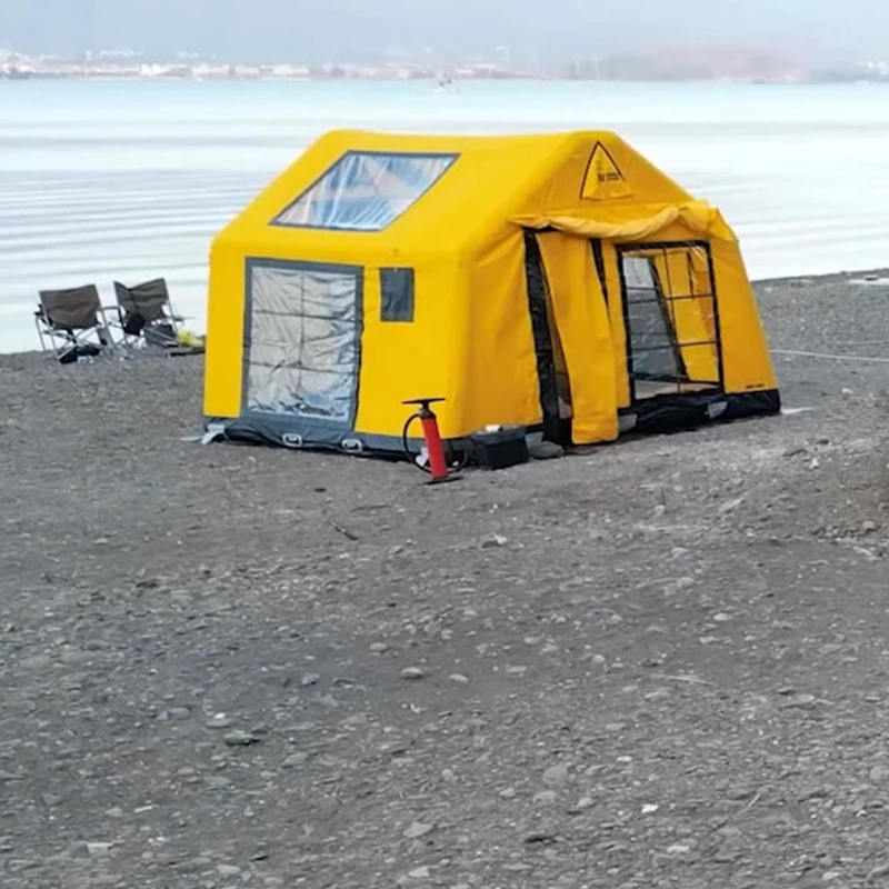 8-10 személyes, négy évszakos Glamour tűzálló és antibakteriális felfújható kempingsátor