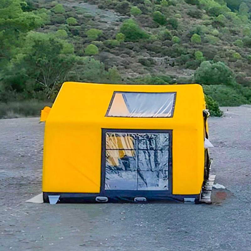 8-10 személyes, négy évszakos Glamour tűzálló és antibakteriális felfújható kempingsátor