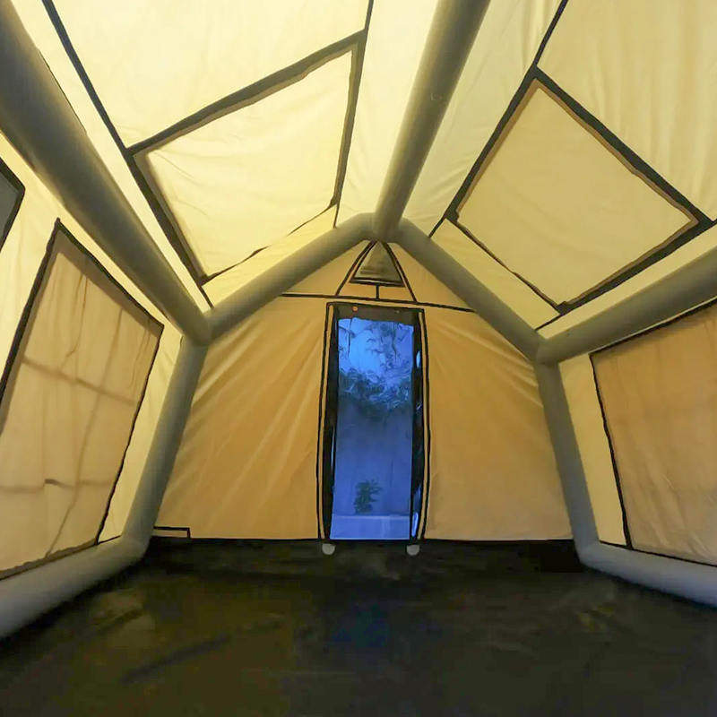 8-10 személyes, négy évszakos Glamour tűzálló és antibakteriális felfújható kempingsátor