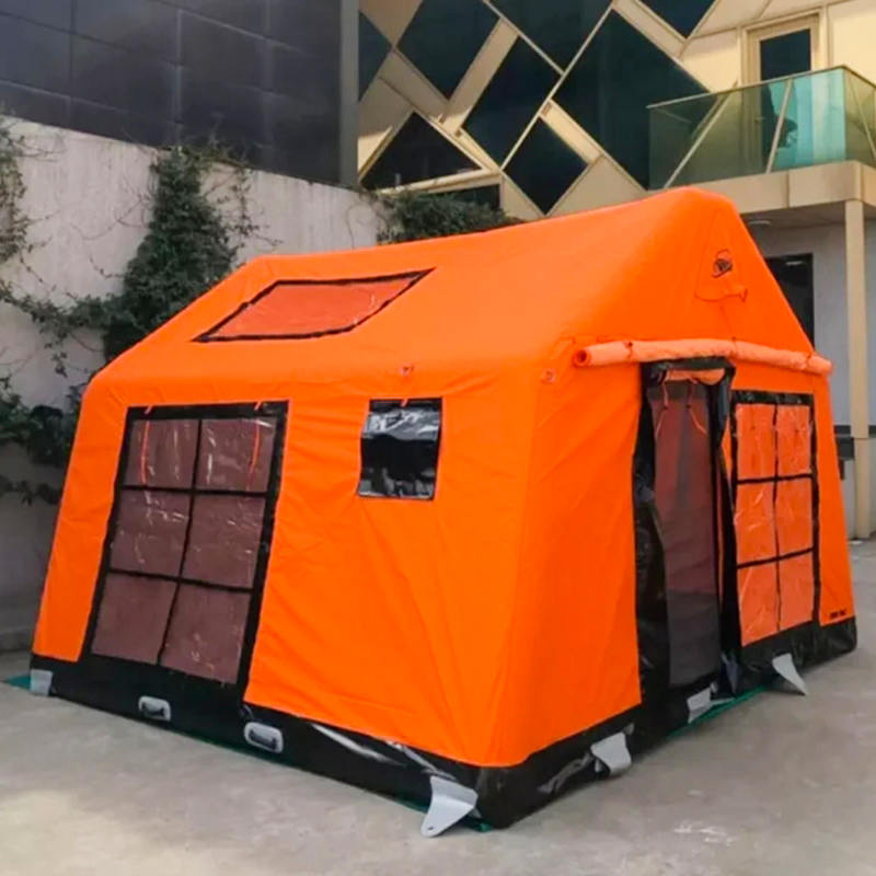 8-10 személyes, négy évszakos Glamour tűzálló és antibakteriális felfújható kempingsátor