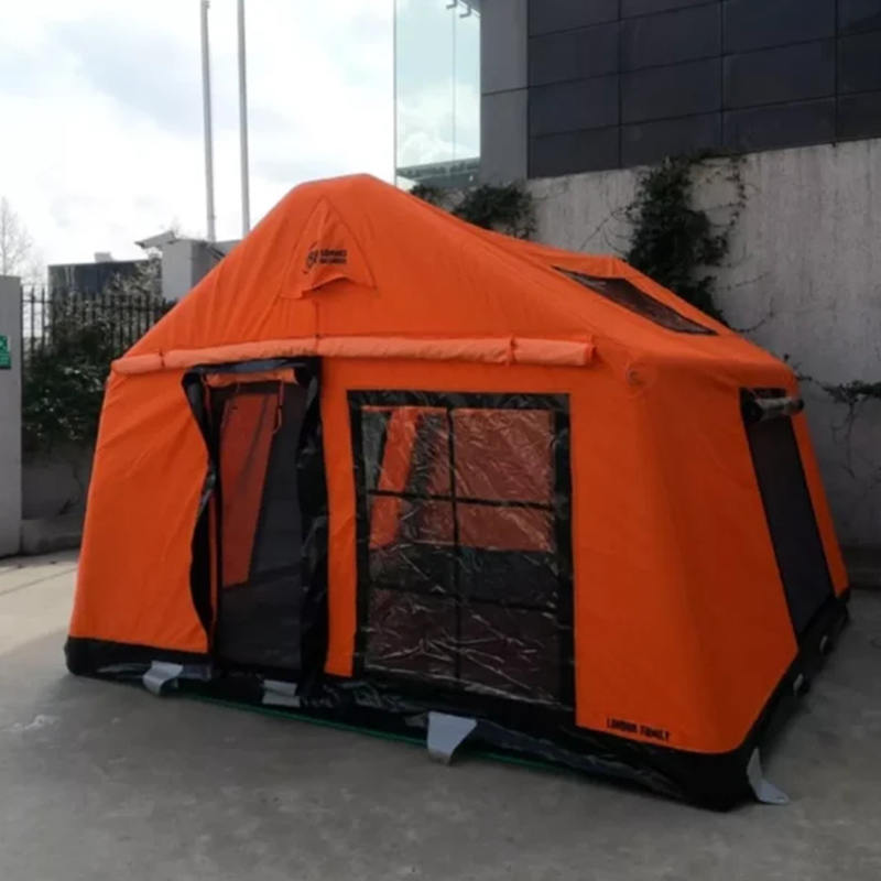 8-10 személyes, négy évszakos Glamour tűzálló és antibakteriális felfújható kempingsátor