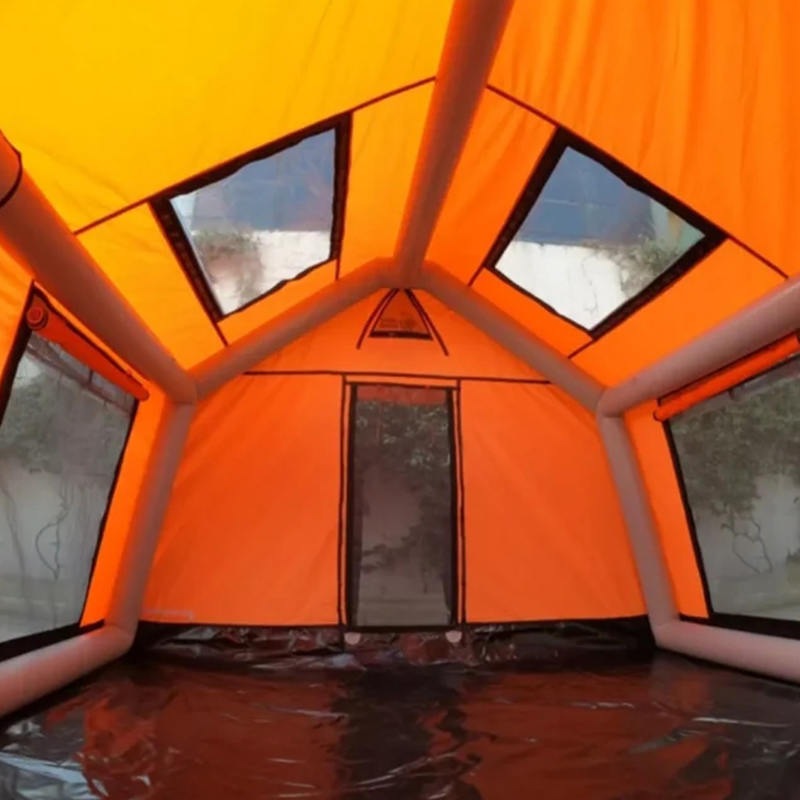 8-10 személyes, négy évszakos Glamour tűzálló és antibakteriális felfújható kempingsátor