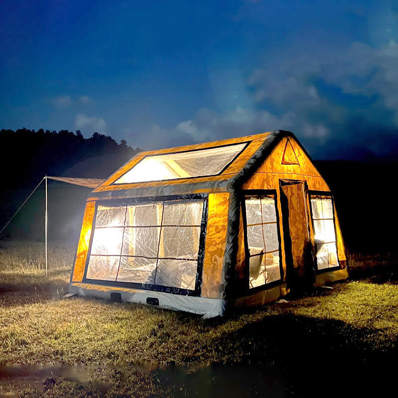 8-10 személyes négy évszakos panorámás felfújható kempingsátor