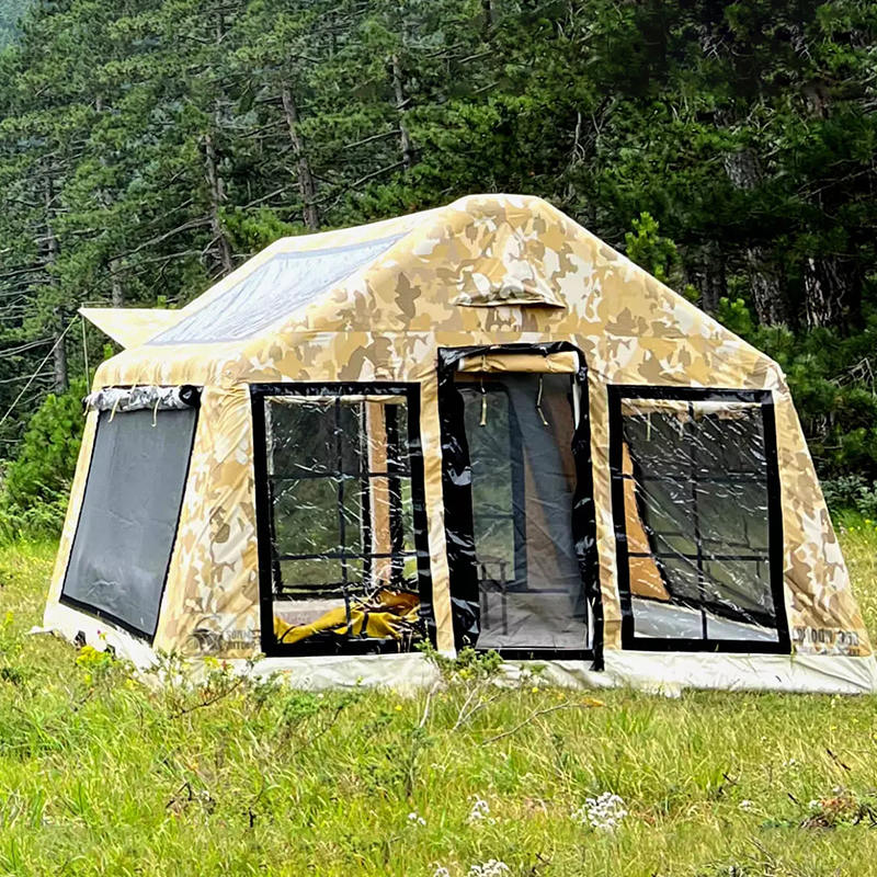 8-10 személyes négy évszakos panorámás felfújható kempingsátor