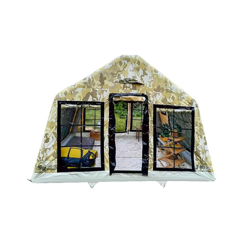 8-10 személyes négy évszakos panorámás felfújható kempingsátor