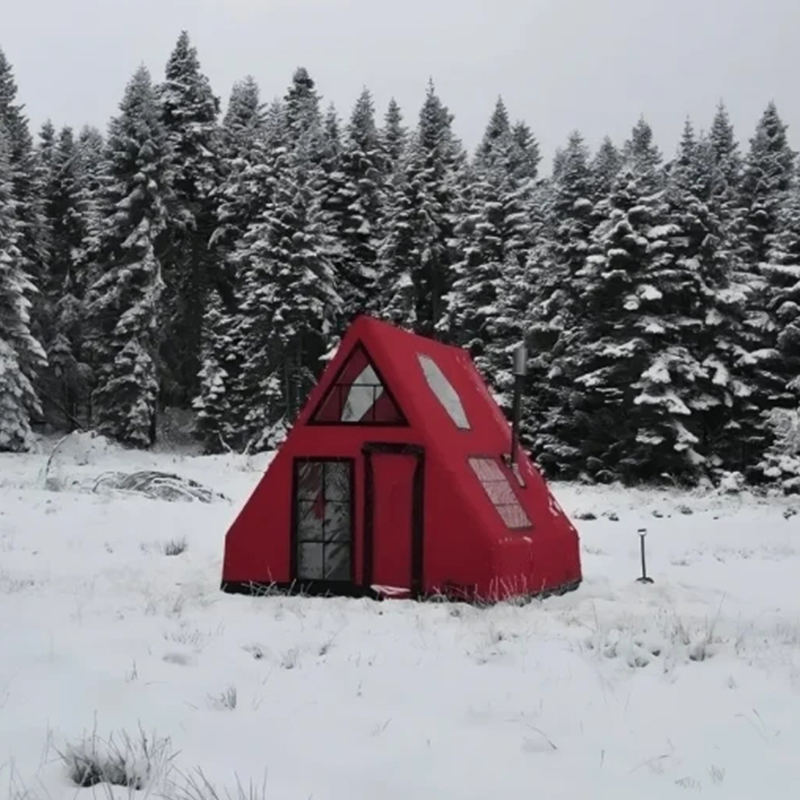 8-10 személyes, négy évszakos vízálló felfújható légsátor kempingezéshez