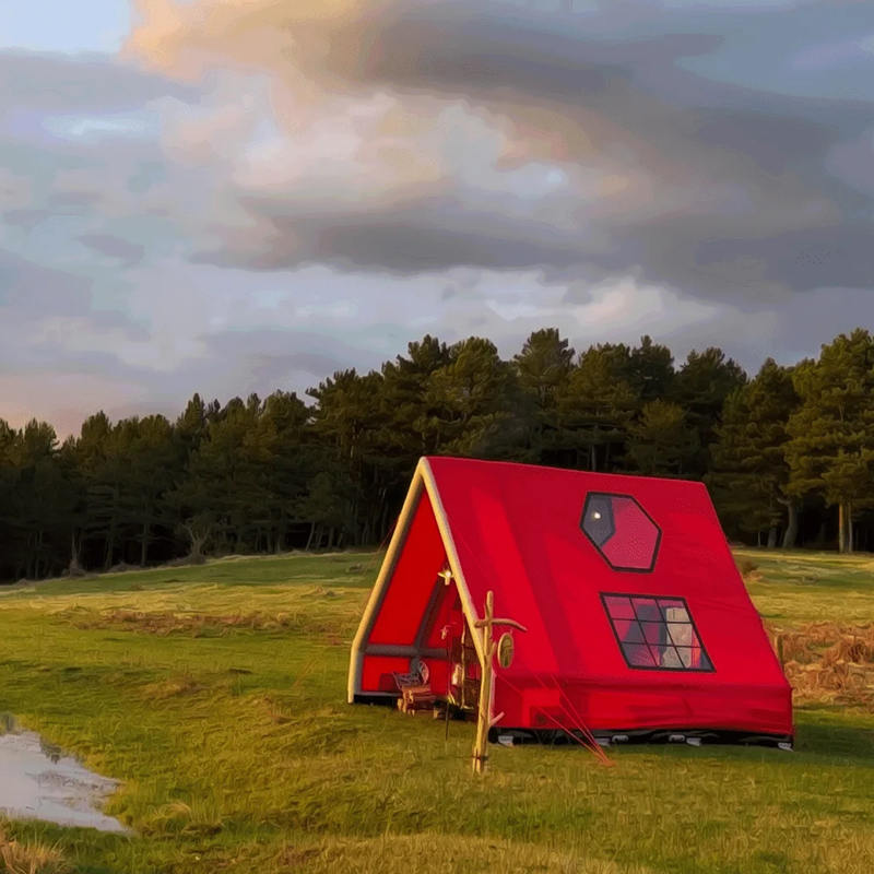 8-10 személyes, négy évszakos vízálló felfújható légsátor kempingezéshez