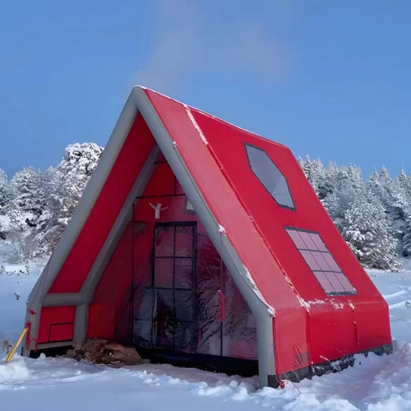 8-10 személyes, négy évszakos vízálló felfújható légsátor kempingezéshez