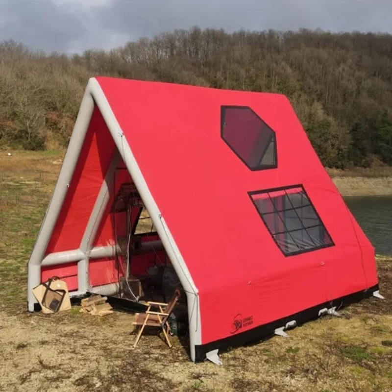 8-10 személyes, négy évszakos vízálló felfújható légsátor kempingezéshez