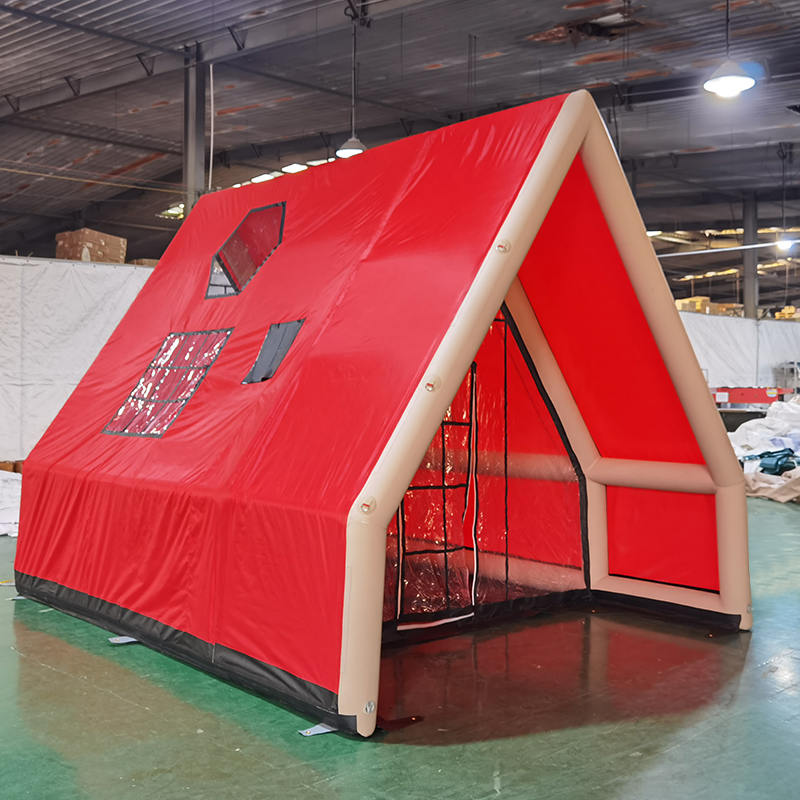 8-10 személyes, négy évszakos vízálló felfújható légsátor kempingezéshez