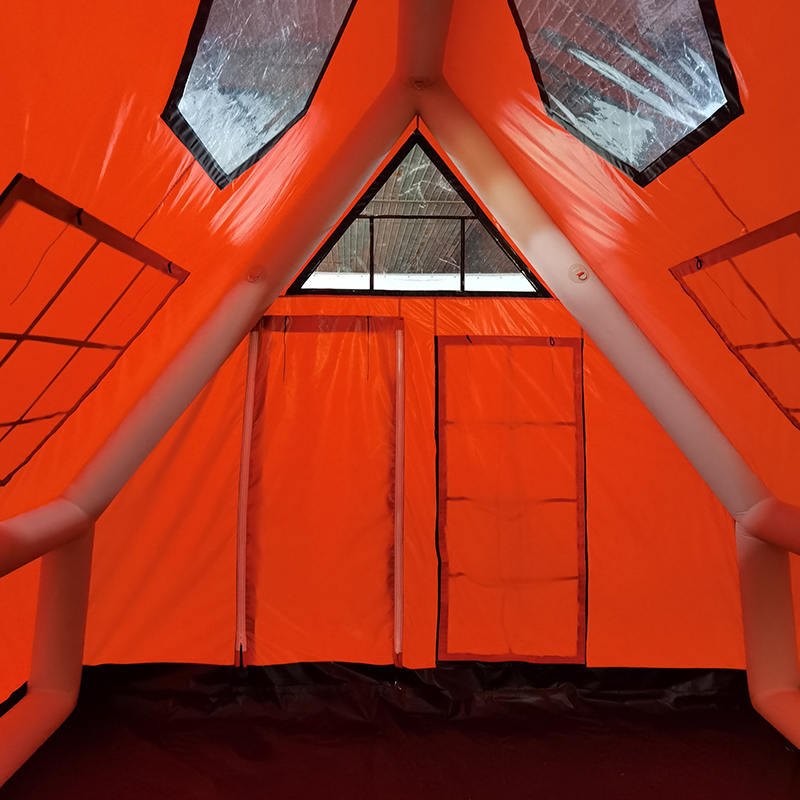 8-10 személyes, négy évszakos vízálló felfújható légsátor kempingezéshez