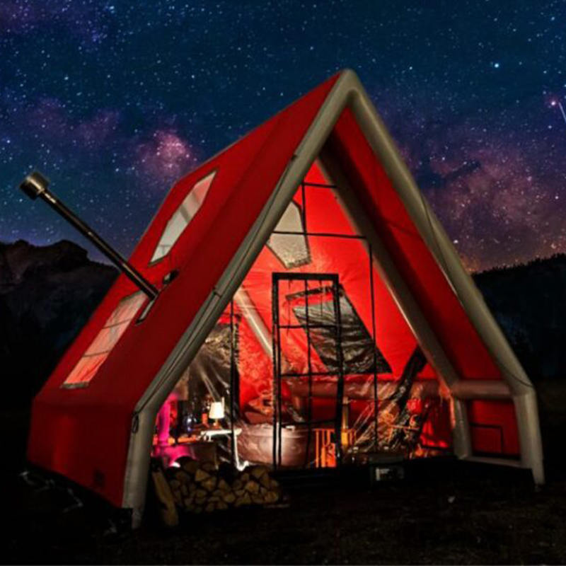 8-10 személyes, négy évszakos vízálló felfújható légsátor kempingezéshez