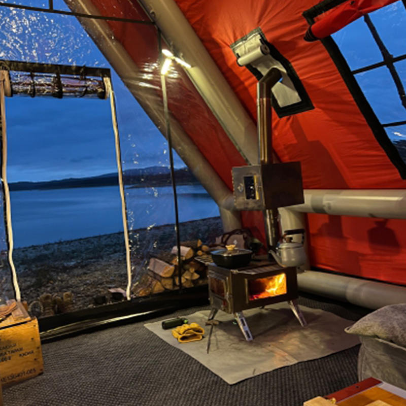 8-10 személyes, négy évszakos vízálló felfújható légsátor kempingezéshez