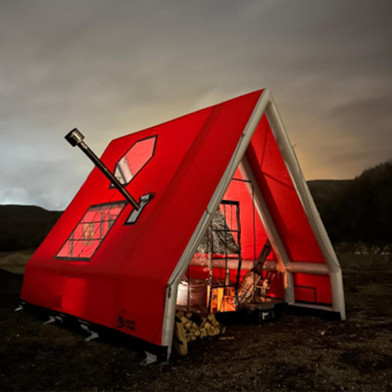 8-10 személyes, négy évszakos vízálló felfújható légsátor kempingezéshez